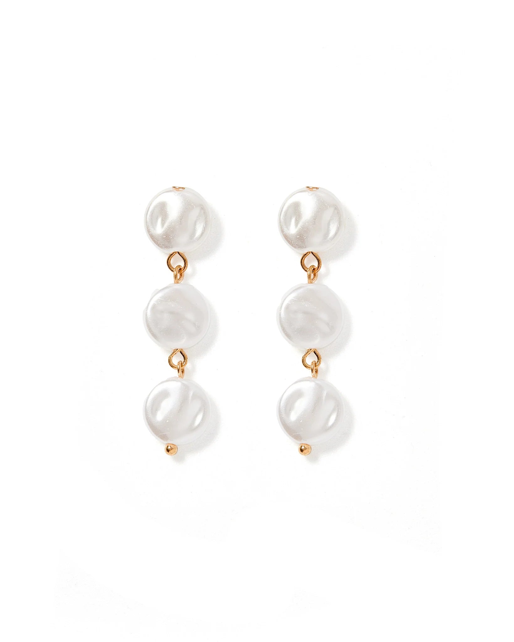 3 pearl Earrings