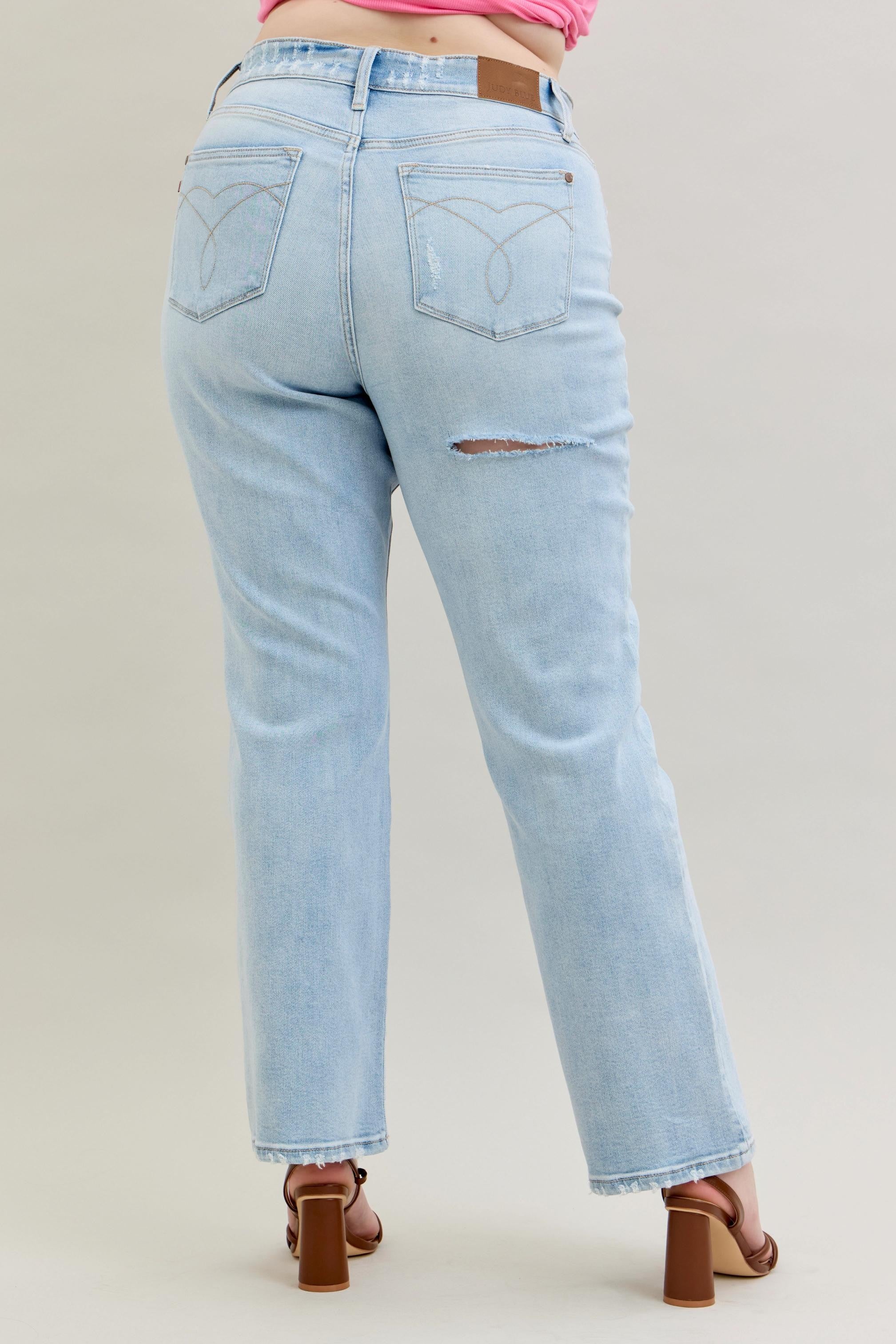Back Pocket Cutout 90's Straight
