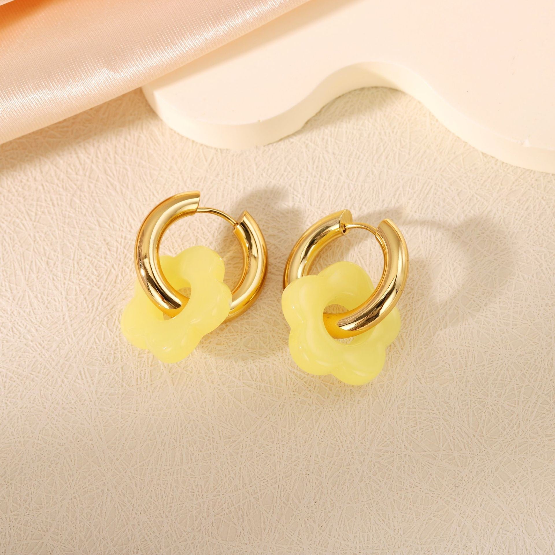 Colorful Floral Hoops