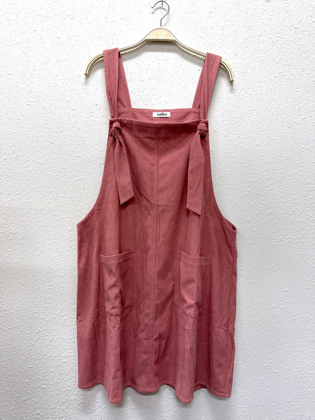 Corduroy Overall Mini Dress
