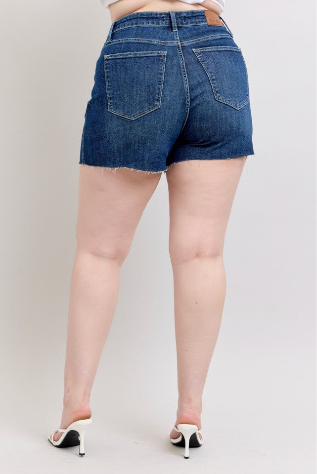 Criss-Cross Waistband High Waisted Shorts
