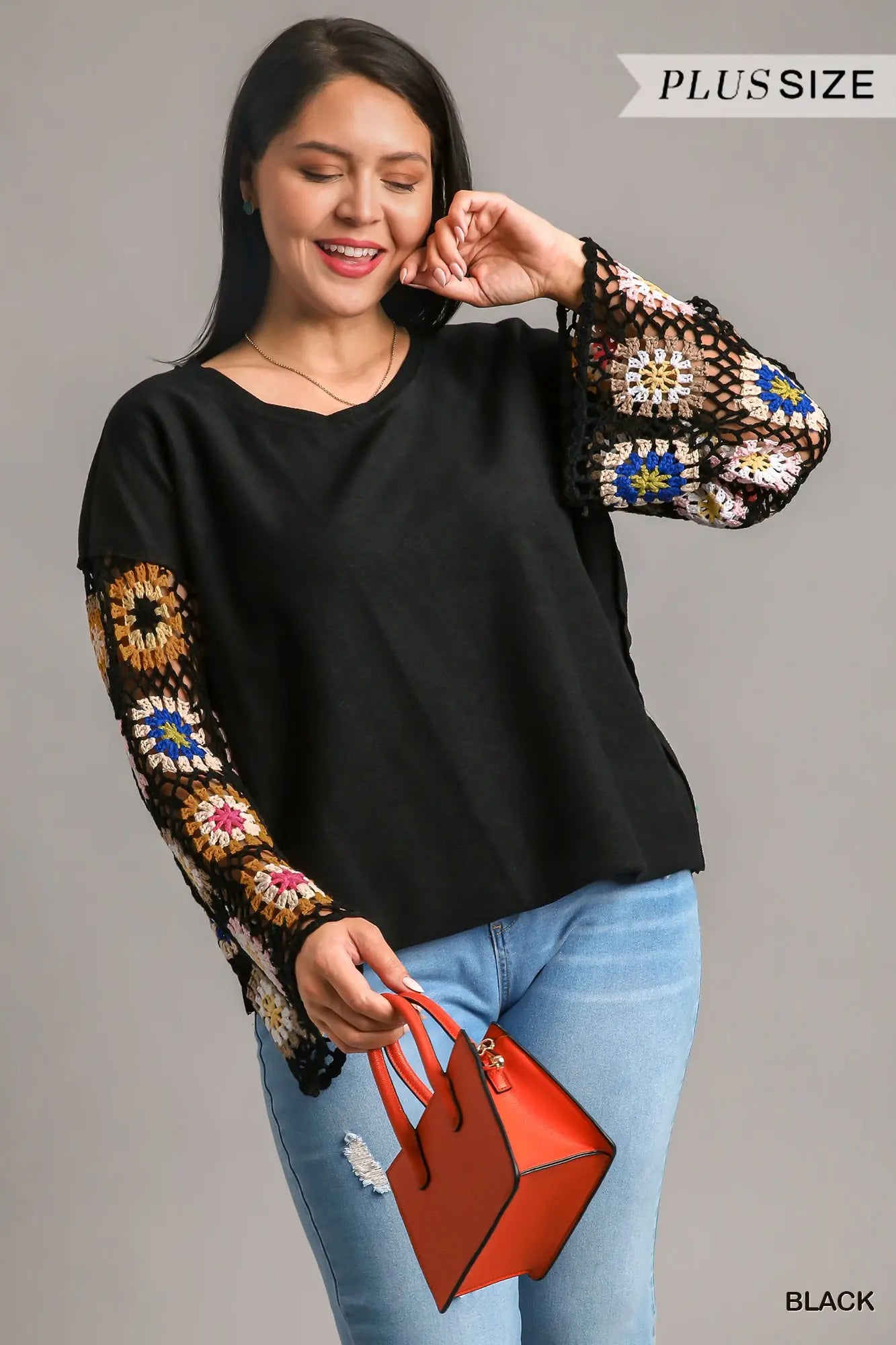 Crochet Long Sleeve Top