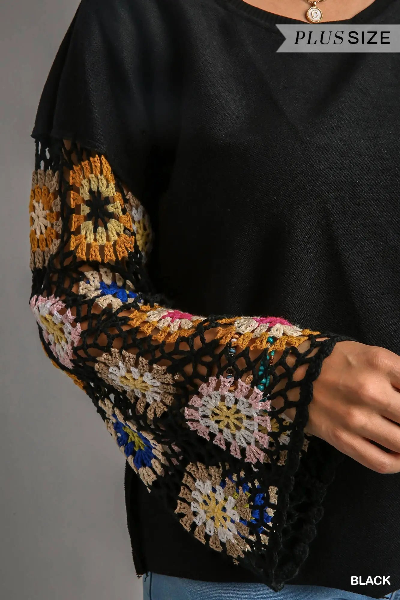 Crochet Long Sleeve Top