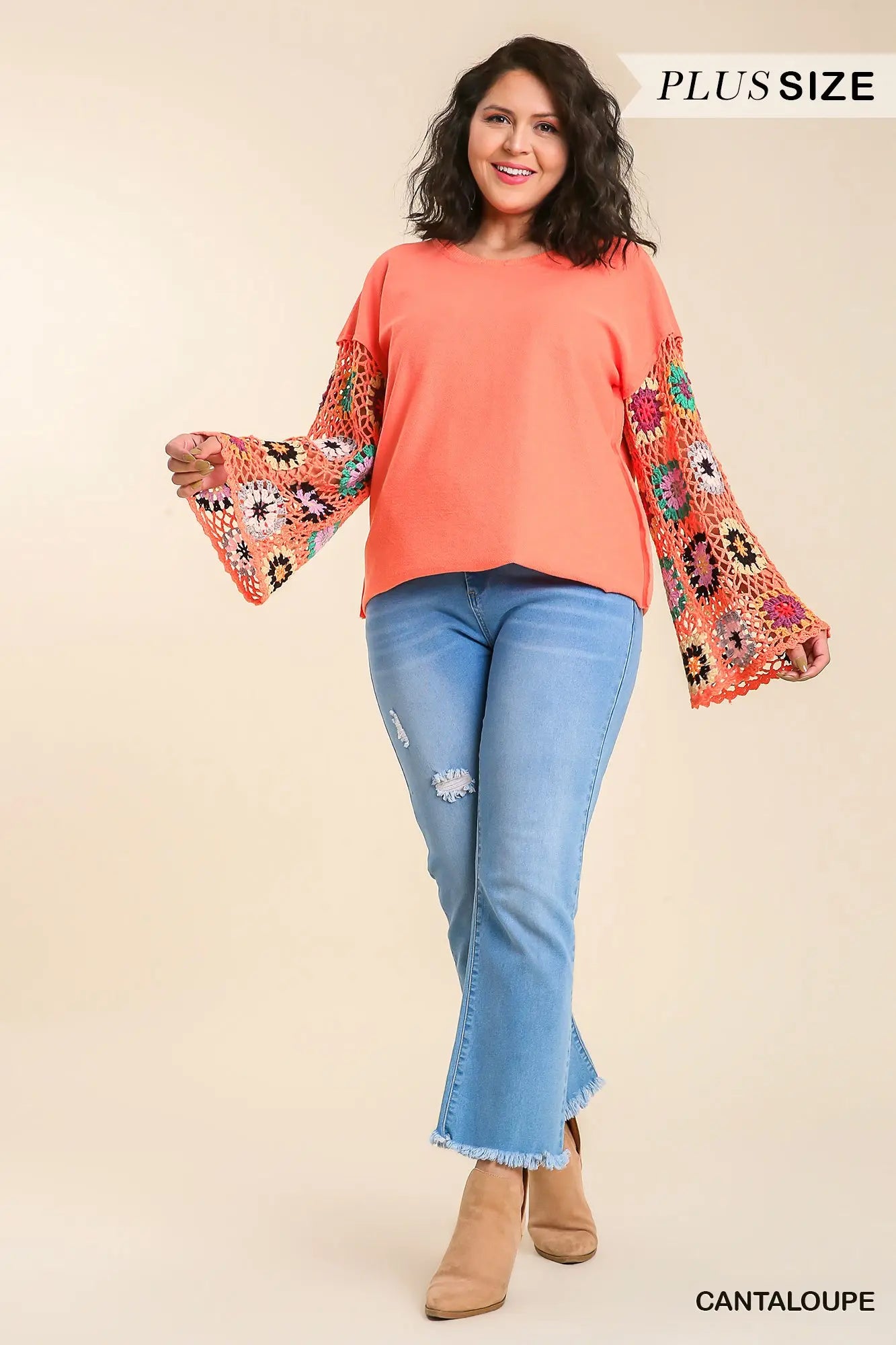 Crochet Long Sleeve Top