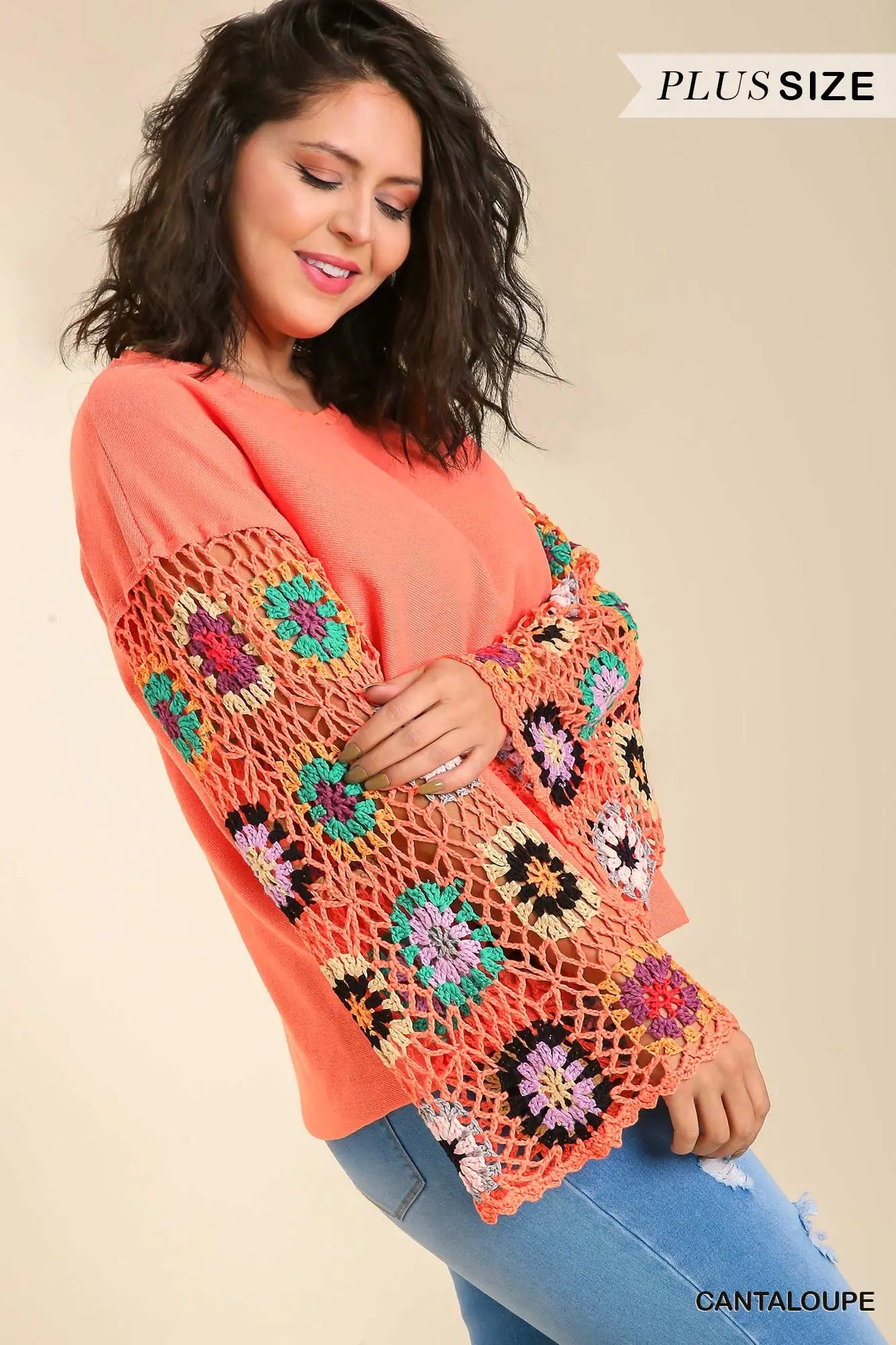 Crochet Long Sleeve Top