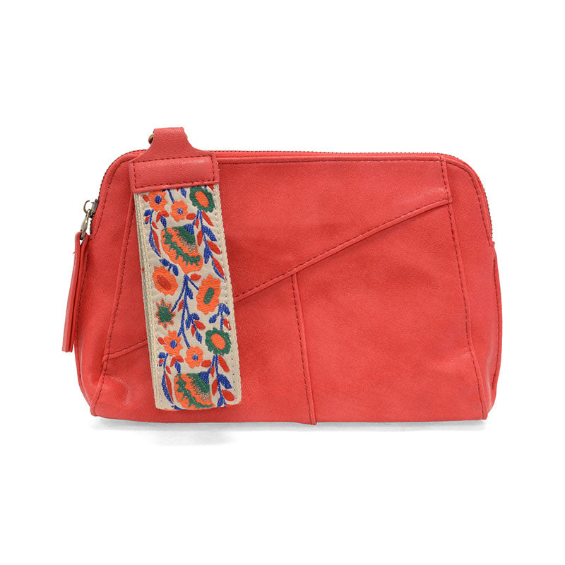 Crossbody with Woven Wristlet Strap
