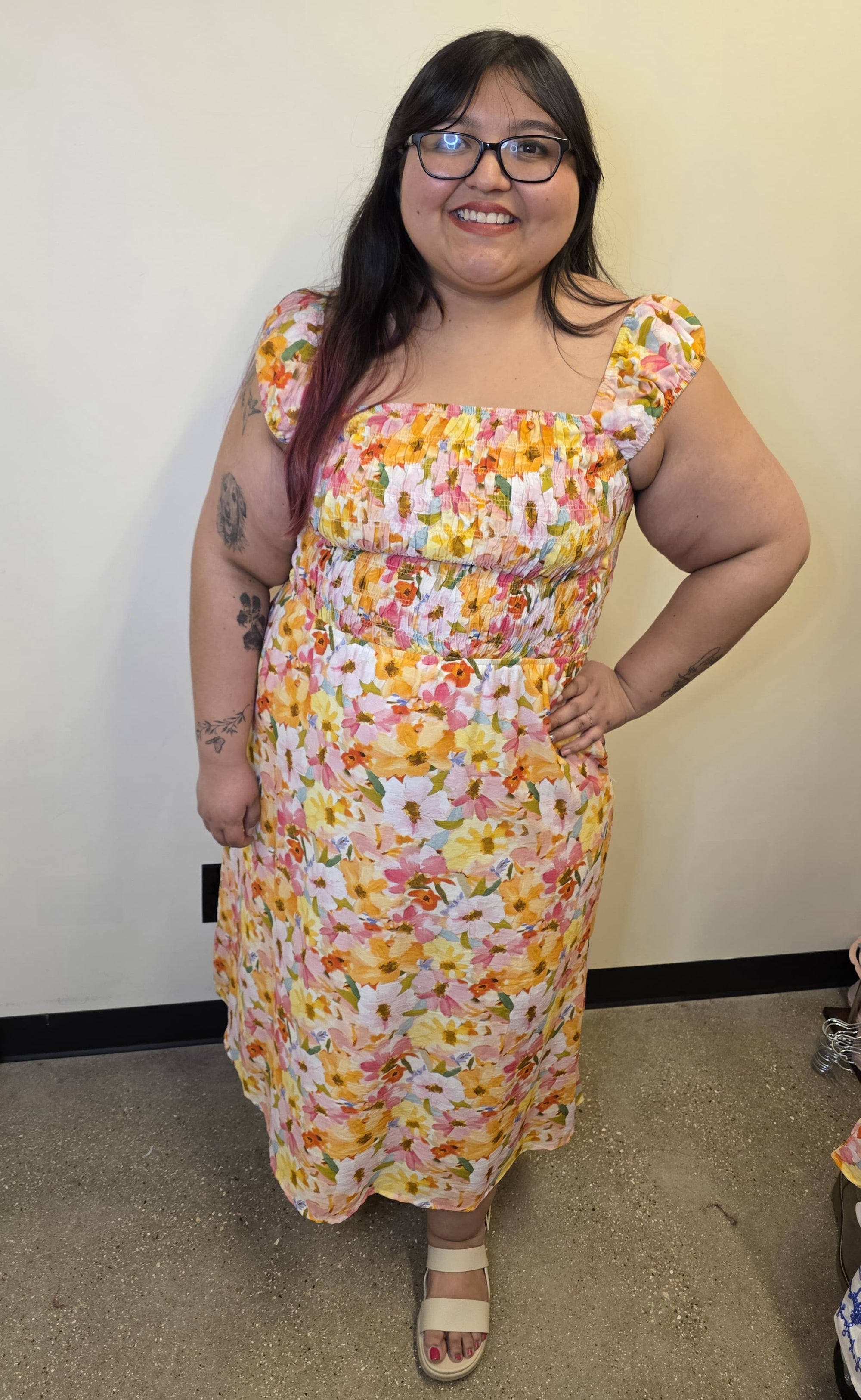 Floral Smocked Dress