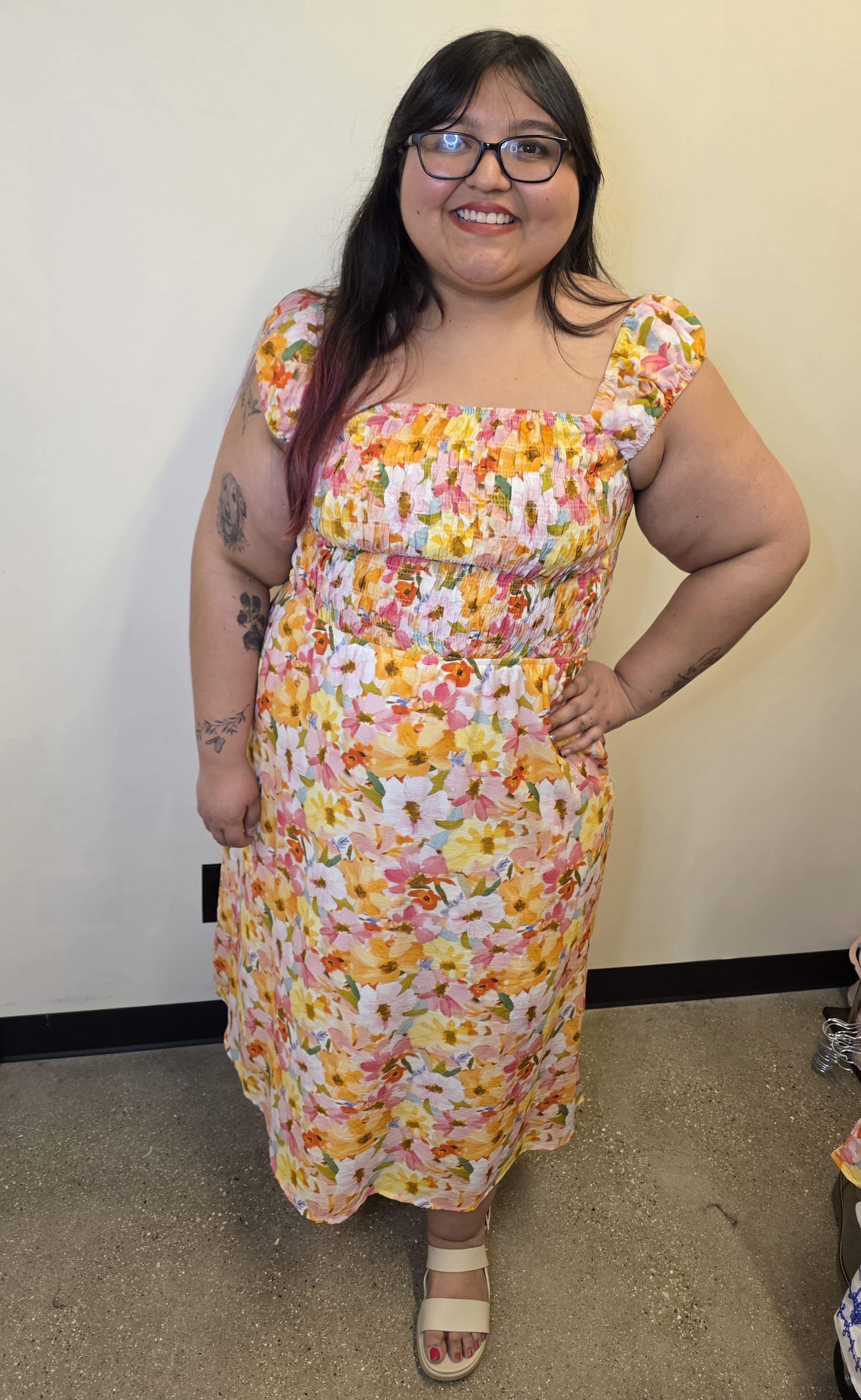 Floral Smocked Dress