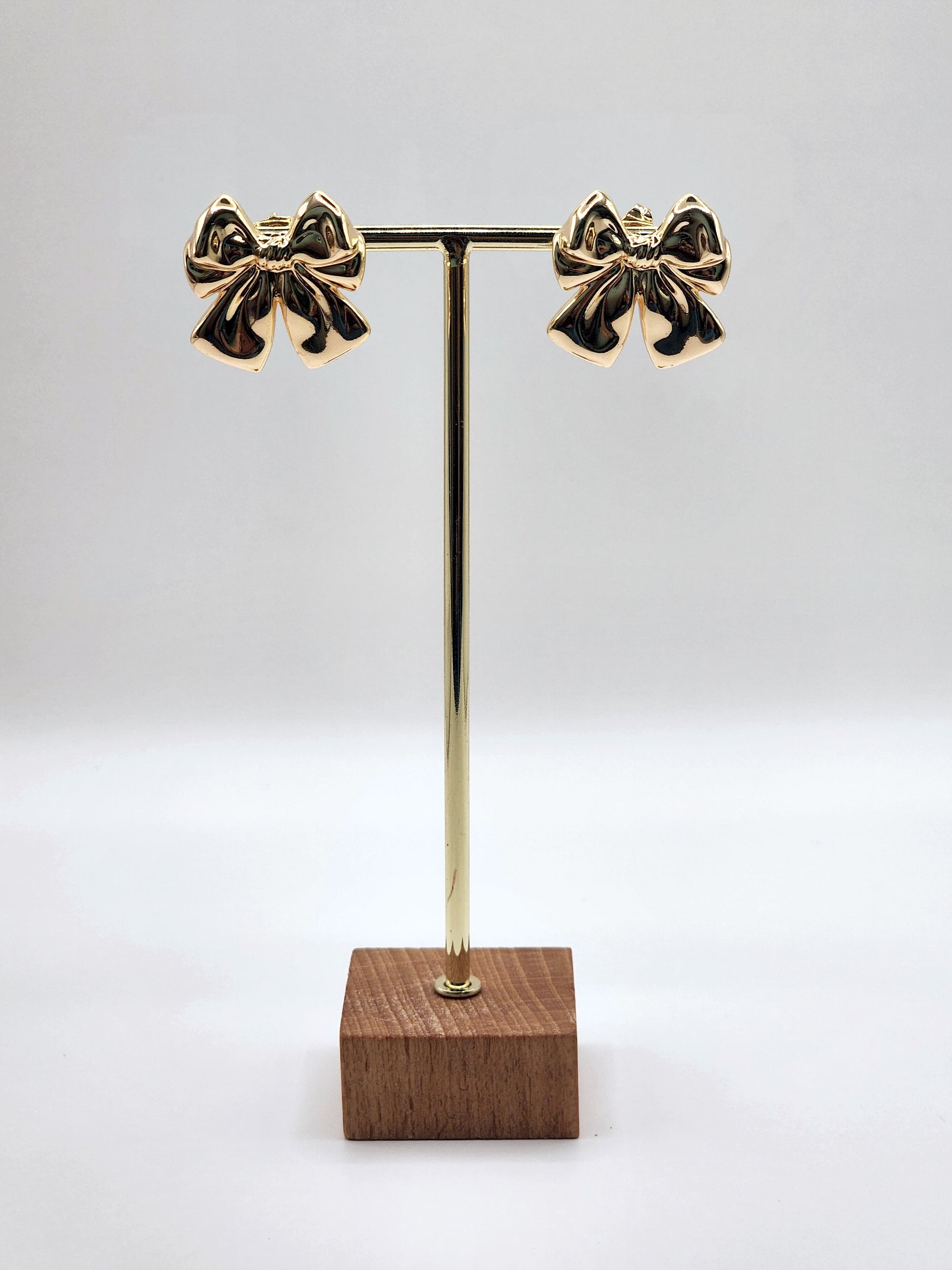 Golden Bow Earrings