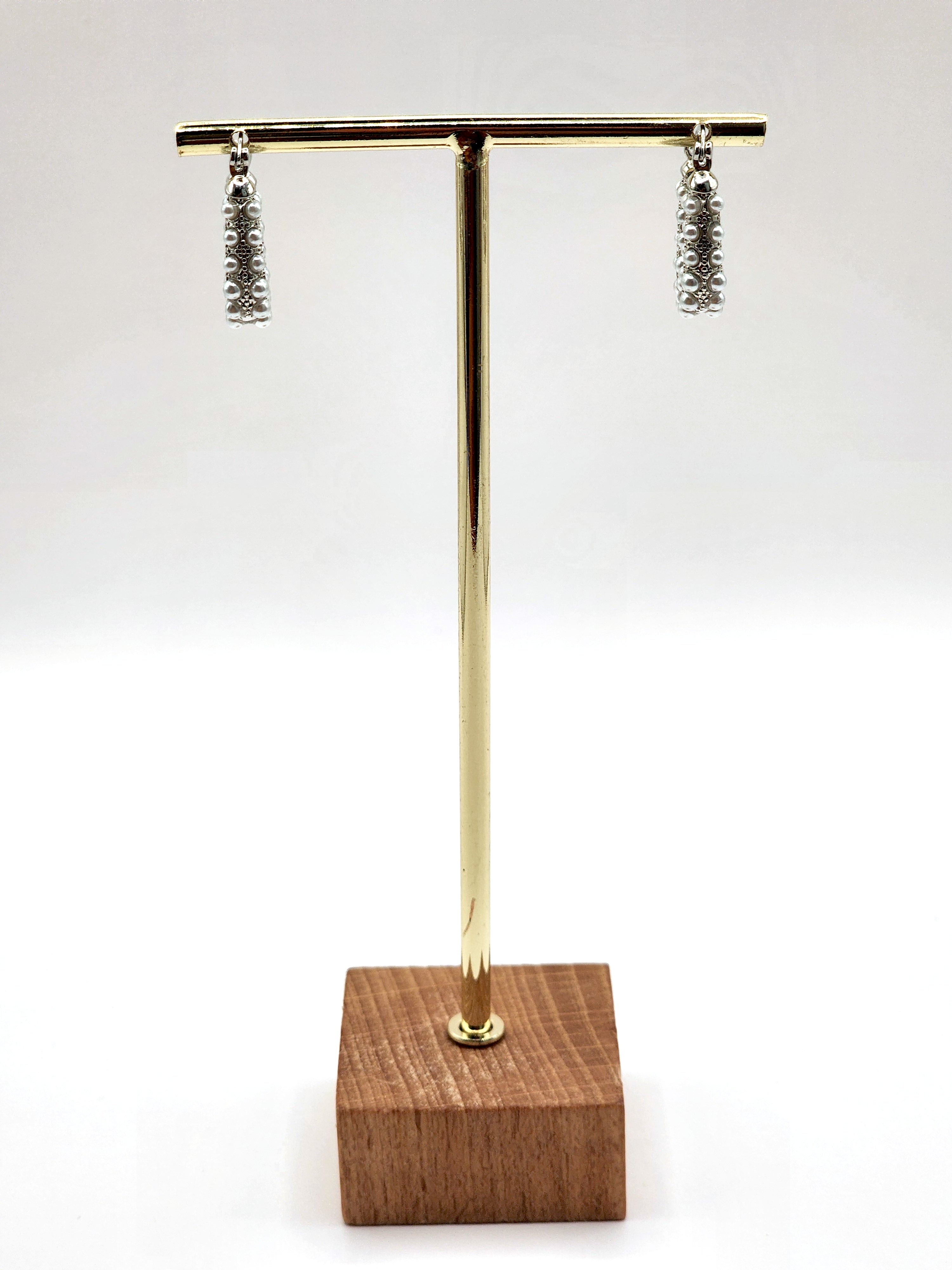 Long Pearl Hoops