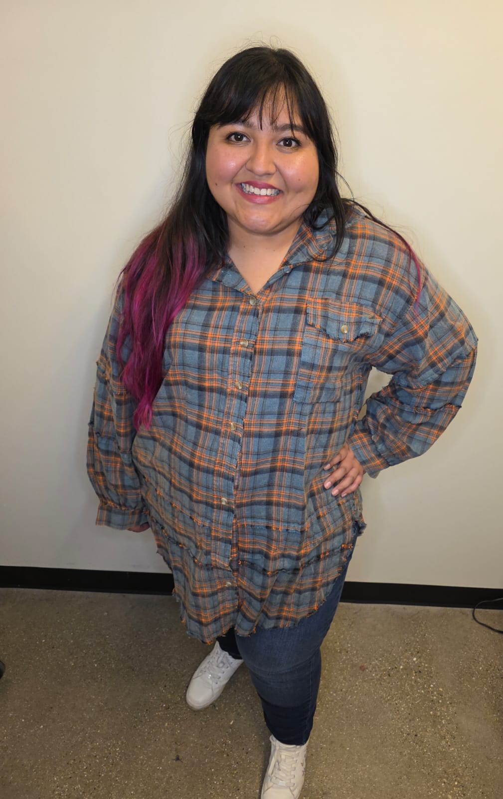 Mineral Washed Plaid Shacked