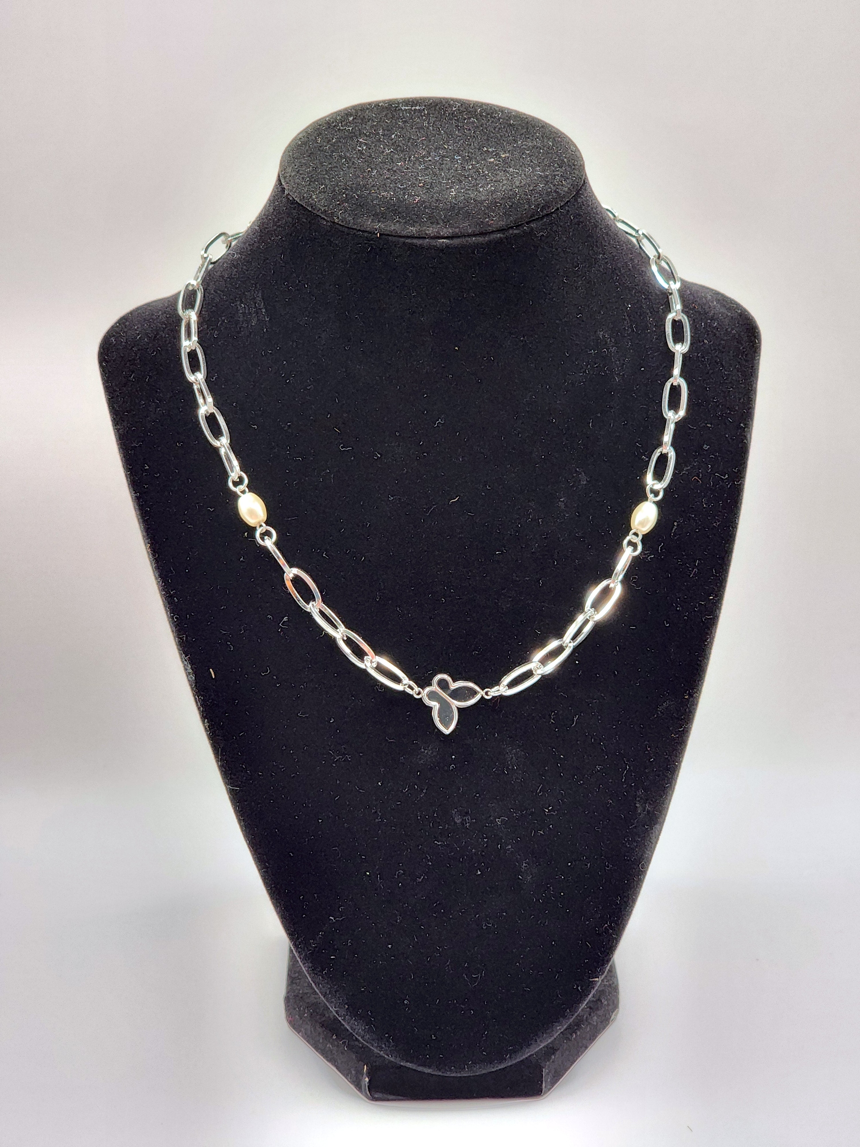Pearl Butterfly Necklace
