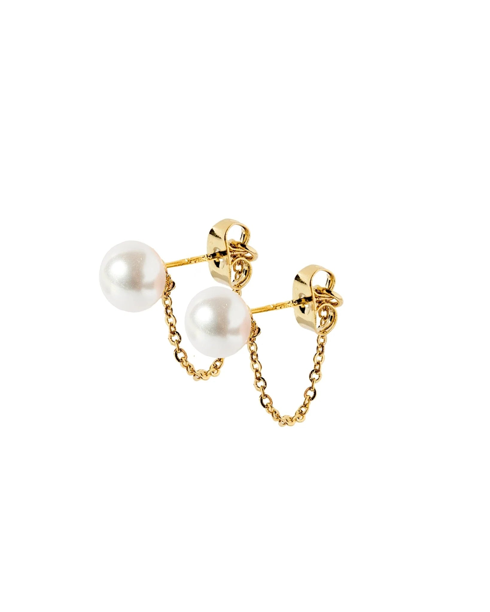 Pearl Chain Earrings