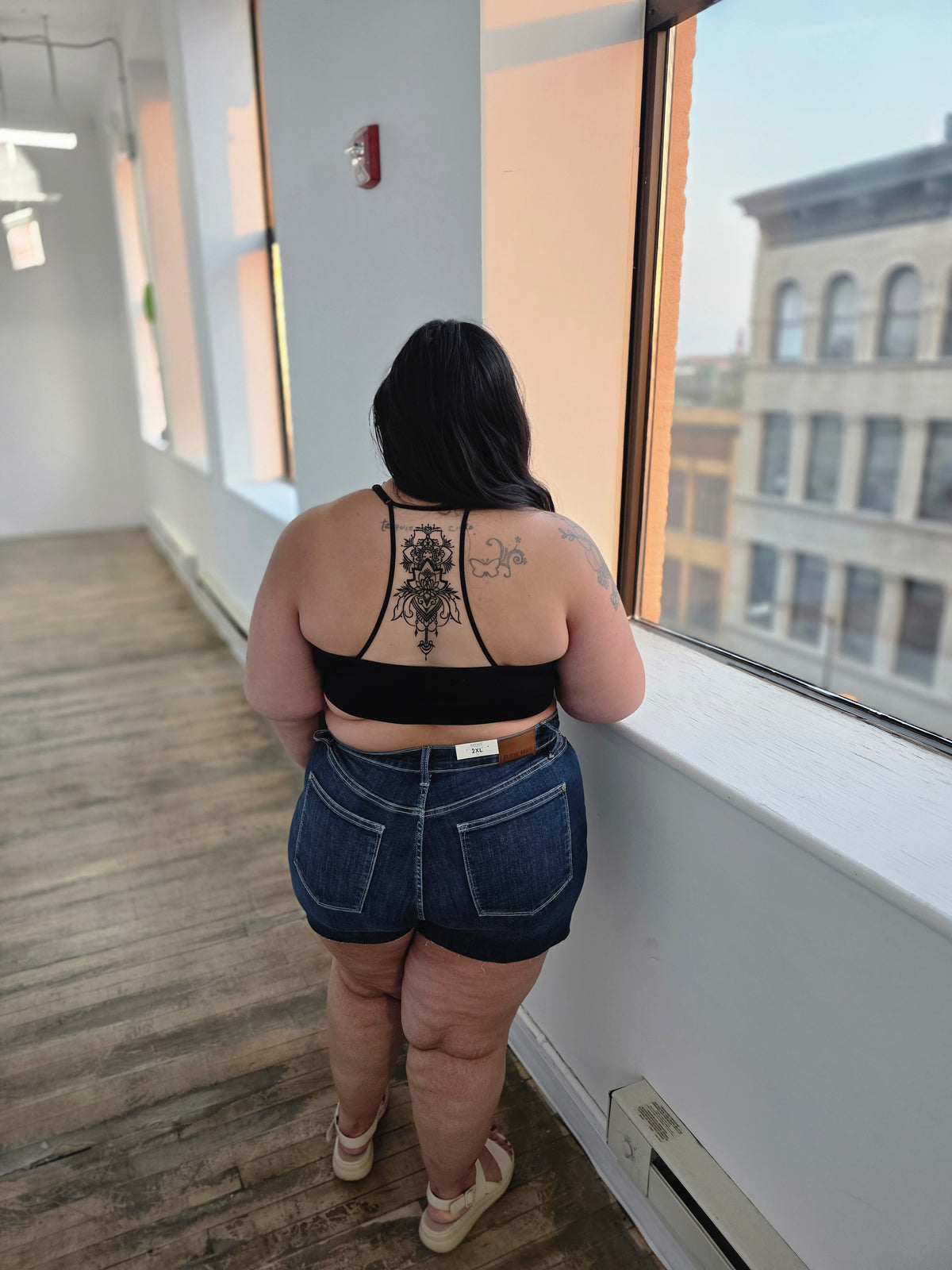 Tattoo Mesh Racerback Bralette